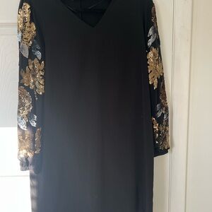 Cynthia Rowley Black V-Neck short Dress